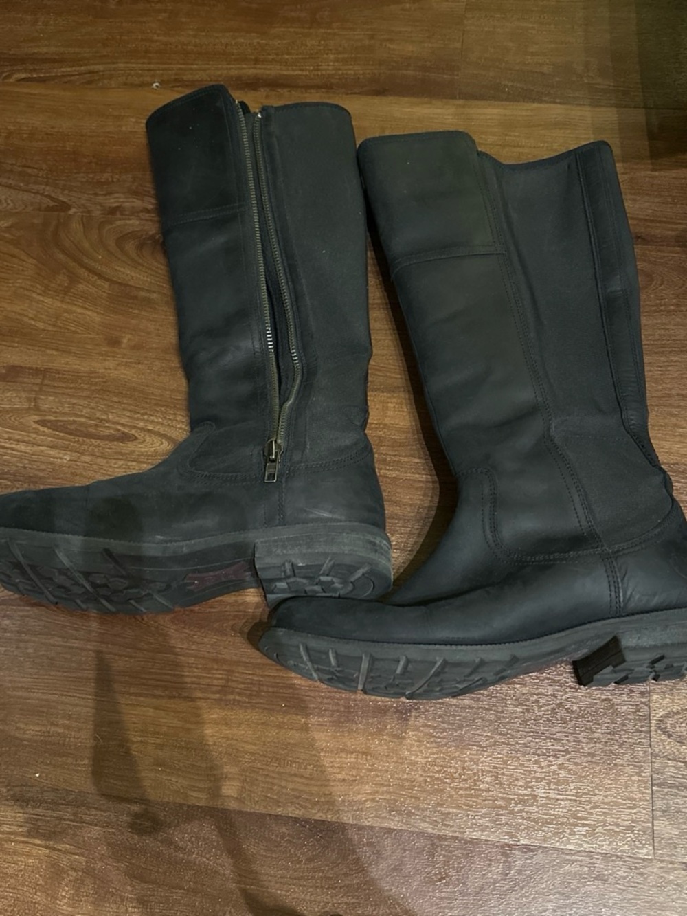 Ariat Black Tall Waterproof Winter Boots with Side Zipper